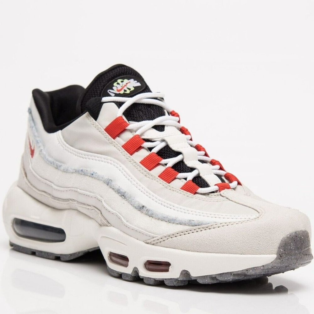 Nike Air Max 95 SE ( Light Bone/Habanero Red). Brand New. Mens Size: 9.5 - 12. - Picture 1 of 10